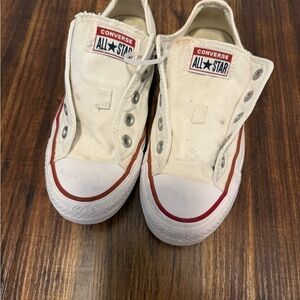 Converse Chuck Taylor All Star White, Men's Size 3.5/WOMEN'S 5.5 (No Laces)